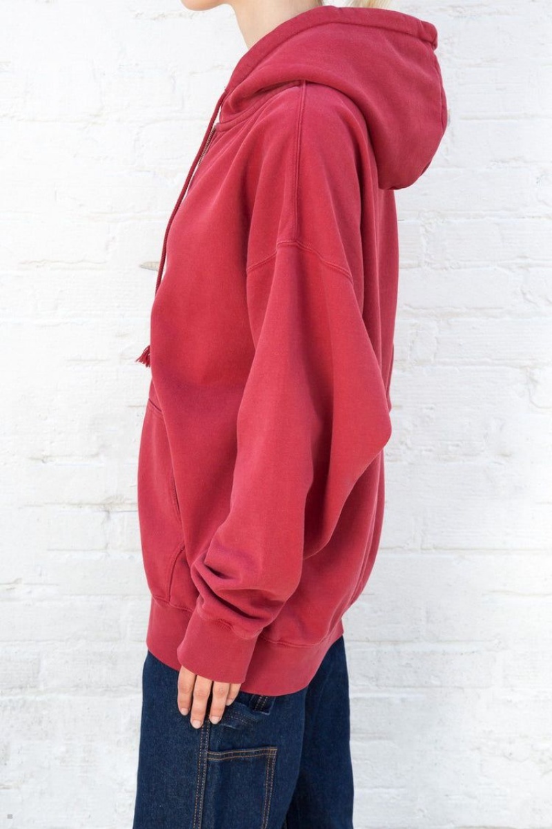 Sweat a Capuche Brandy Melville Christy Rouge | HFO-20051831